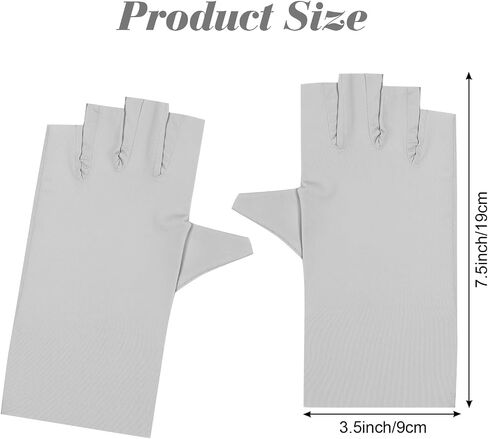 Fumwase 4Pairs Sun Protection Gloves for Women Breathable Half Finger Summer Hand Protection Gloves in Kuwait