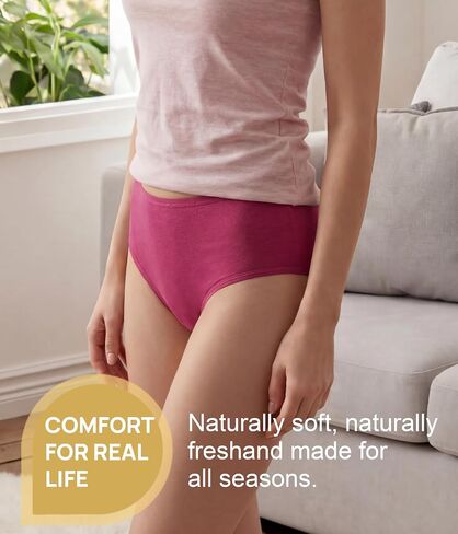 5 Pack Merino Wool Underwear Women, Breathable Wool Panties Mid-Rise Moisture Wicking Wooly Briefs Hiking Travel in Saudi Arabia