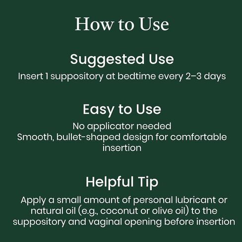 NewLife Naturals HAPure Hyaluronic Acid Suppositories for Women with Vitamin E – Vaginal Moisturizer & Dryness Support –Hormone-Free Formula – 12 Vaginal Suppositories, 30 Day Supply USA in Saudi Arabia
