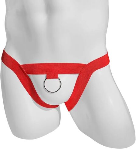 Men's Sexy Hollow Out G-String Thong Low Waist Scrotal Supporters Underpants Butt Enhancing Jock Underwear in Saudi Arabia