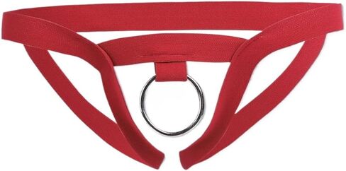 Men's Sexy Hollow Out G-String Thong Low Waist Scrotal Supporters Underpants Butt Enhancing Jock Underwear in Saudi Arabia
