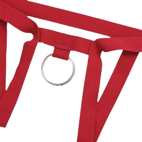 Men's Sexy Hollow Out G-String Thong Low Waist Scrotal Supporters Underpants Butt Enhancing Jock Underwear in Saudi Arabia