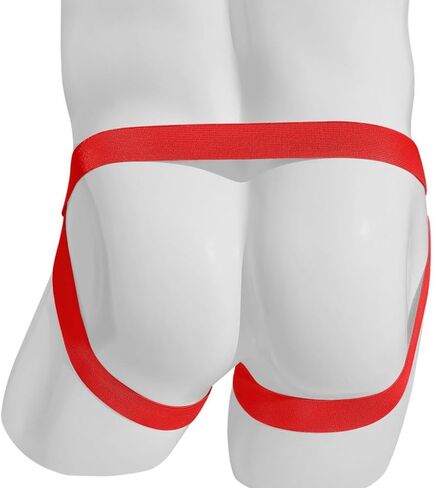 Men's Sexy Hollow Out G-String Thong Low Waist Scrotal Supporters Underpants Butt Enhancing Jock Underwear in Saudi Arabia