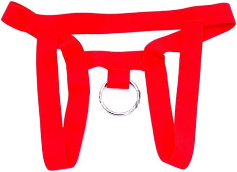 Men's Sexy Hollow Out G-String Thong Low Waist Scrotal Supporters Underpants Butt Enhancing Jock Underwear in Saudi Arabia
