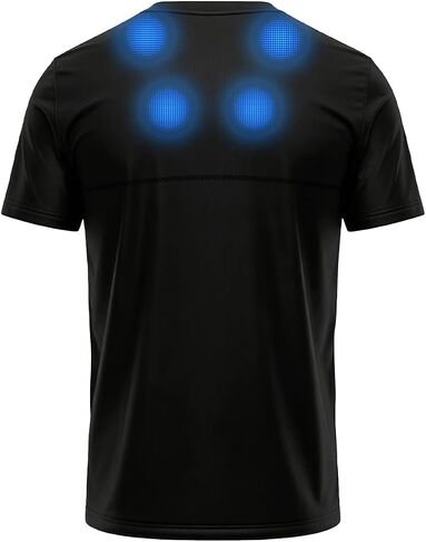 MEGELIN T-Shirt for Men to Relief Back Black in Saudi Arabia