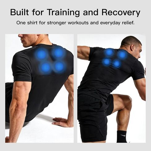 MEGELIN T-Shirt for Men to Relief Back Black in Saudi Arabia