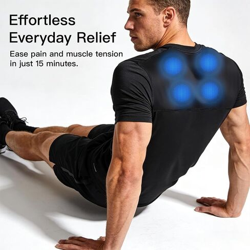 MEGELIN T-Shirt for Men to Relief Back Black in Saudi Arabia