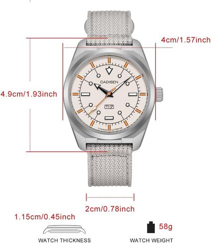 CADISEN Men’s Automatic Mechanical TI-7 Autodyne Watch Casual Watches for Men Waterproof Sapphire in Saudi Arabia