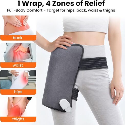 Hip Heating Pad for Hip Pain Relief, Electric Heating Pad for Sciatica Pain Relief Deep Tissue, Heated Hip Brace in Saudi Arabia