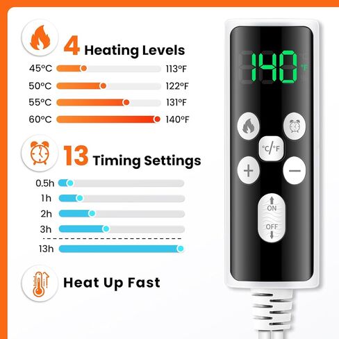 Hip Heating Pad for Hip Pain Relief, Electric Heating Pad for Sciatica Pain Relief Deep Tissue, Heated Hip Brace in Saudi Arabia