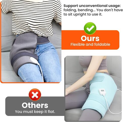 Hip Heating Pad for Hip Pain Relief, Electric Heating Pad for Sciatica Pain Relief Deep Tissue, Heated Hip Brace in Saudi Arabia