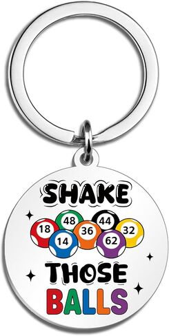 Bingo Gifts for Women Bingo Prizes for Adult Funny Keychain for Bingos Game Accessories for Bingos Bag Gaming Party Decorations Prize Gifts for Game Winners Lovers Birthday Christmas in Saudi Arabia