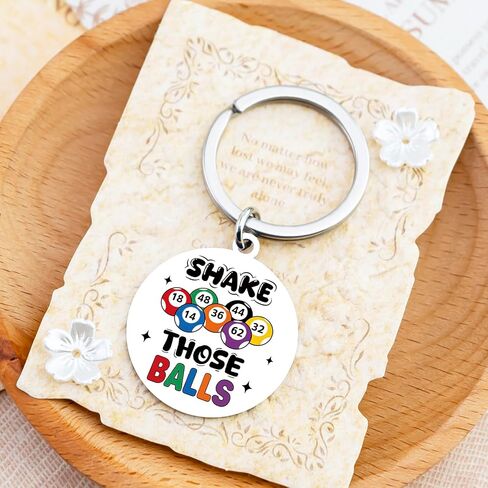 Bingo Gifts for Women Bingo Prizes for Adult Funny Keychain for Bingos Game Accessories for Bingos Bag Gaming Party Decorations Prize Gifts for Game Winners Lovers Birthday Christmas in Saudi Arabia