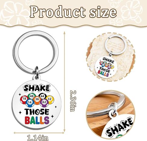 Bingo Gifts for Women Bingo Prizes for Adult Funny Keychain for Bingos Game Accessories for Bingos Bag Gaming Party Decorations Prize Gifts for Game Winners Lovers Birthday Christmas in Saudi Arabia