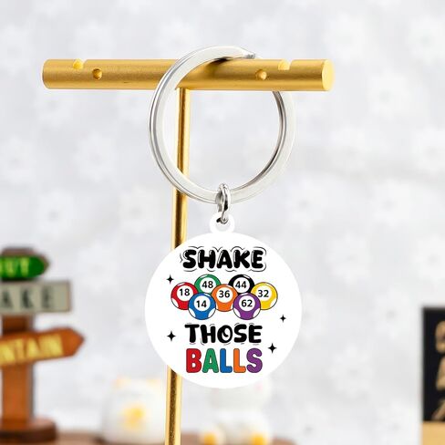 Bingo Gifts for Women Bingo Prizes for Adult Funny Keychain for Bingos Game Accessories for Bingos Bag Gaming Party Decorations Prize Gifts for Game Winners Lovers Birthday Christmas in Saudi Arabia