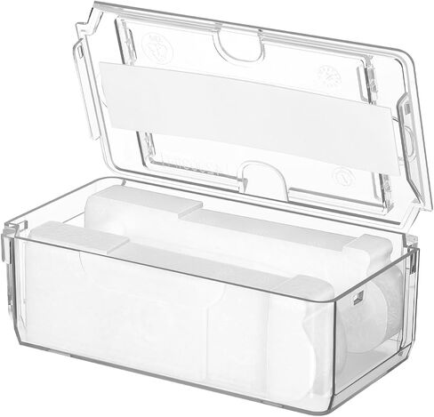 Healeved Acrylic Display Watch Case Clear Box with Inner Holder Watch Display Case for Wristwatches Portable Container for Women Men, 4.72X2.63X1.65In in Kuwait