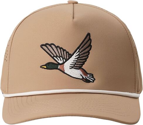 MIRMARU Men’s Premium Outdoor Embroidered 5 Panel Rope Trucker Hat Cotton Snapback Cap with Various Designs. in Kuwait