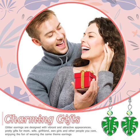 9 Pairs Tropical Earrings for Women Hawaiian Earrings Luau Hula Party Earrings Drop Dangle Jewelry Accessories for Summer Holiday in Kuwait