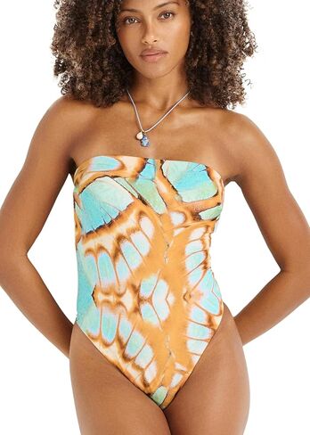 Vitamin A Women's Swimwear Classic Bandeau One Piece Swimsuit in Kuwait
