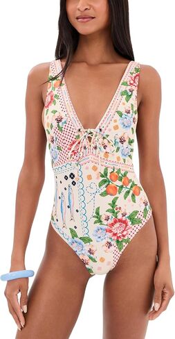 AGUA BENDITA Women's Priscila Basket One-Piece Swimsuit in Saudi Arabia