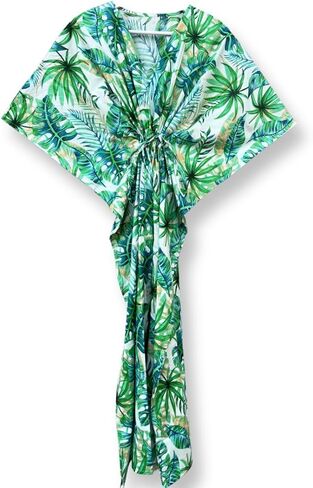 Women's Cotton Kaftan Beach Cover Up Plus Size Caftan Maxi Dress Loungewear & Sleepwear Kaftan in Kuwait