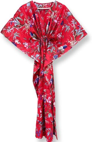 Women's Cotton Kaftan Beach Cover Up Plus Size Caftan Maxi Dress Loungewear & Sleepwear Kaftan in Kuwait
