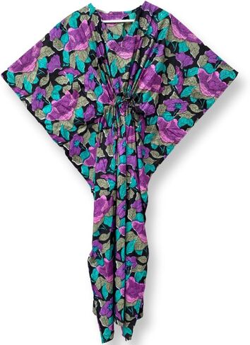 Women's Cotton Kaftan Beach Cover Up Plus Size Caftan Maxi Dress Loungewear & Sleepwear Kaftan in Kuwait
