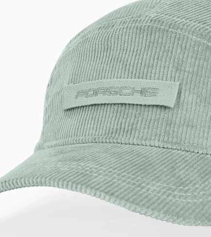Porsche Cayenne Electric Urban Five-Panel Cap – Genuine Corduroy Lifestyle Hat, Adjustable Buckle Branding, Green “Shades of Green" Design in Kuwait