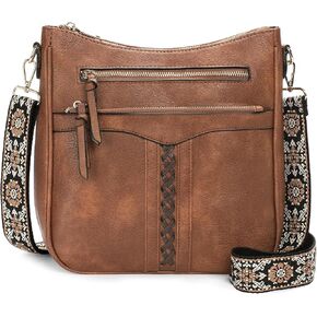 FALAN MULE Croosbody Bags for Women Leather Crossbody Purse Multi Pocket Shoulder Handbags in Saudi Arabia