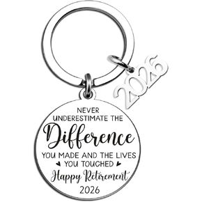 Retirement Gift for Woman 2026 Happy Retirement Keychain Gifts for Women Men Cool Retired Gifts for Coworker Boss Employee Teacher Nurse Happy Retired Stuff in Saudi Arabia