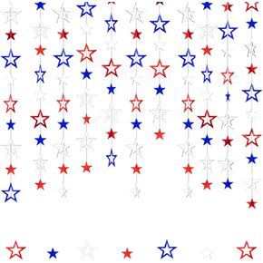 Red Blue White Paper Flowers Artificial 3D Wall Décor Aamerican 250th Anniversary Decorations Wedding Birthday Bridal Baby Shower 4th of July Burgundy Nursery Room Backdrop Centerpieces Party in Saudi Arabia
