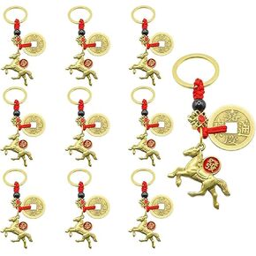 10 PCS Horse Keychain, Horses Keychains for Women, Year of the Horse 2026 Zodiac Charm, Lunar New Year Gifts for Women, Bag Charms in Saudi Arabia