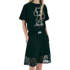 mardi mercredi Tshirt DDANJI CH.02 – 100% Cotton, Regular Fit, Minimal Dachshund Character, Clean Line Drawing in Saudi Arabia