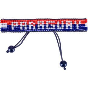 FAHARI Paraguay Beaded Flag Bracelet, Handmade Adjustable String Bracelet, Patriotic Gift for Soccer Fans in Kuwait