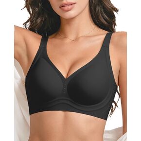 Womens Wireless Jelly Bra Plus Size Seamless Everyday Bra Supportive Full Coverage Comfortable T-Shirt Bras in Saudi Arabia