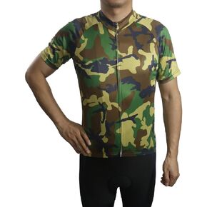 Camo Cycling Jersey Short Sleeve Shirt Bicycle Bike Motocross MTB Sports Wear Bib Military Clothing in Saudi Arabia