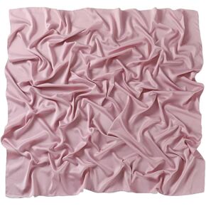 Satin Silk Square Scarf For Women Muslim Hijab Shawl Headsscarf Solid Headsband Islamic Turban Bandana in Kuwait