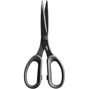 Deli, Non-stick Scissors, Black, Stainless Steel Scissors, Effortless Precision Cutting, Effortless Precision Cutting, for students, for DIY in Saudi Arabia