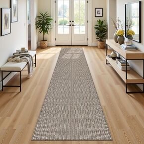 SHACOS Runner Rugs for Hallway 20"x59" Rubber Backed Non Slip Kitchen Runner Rug Floor Mat, Stain Resistant Entryway Rugs Indoor Carpet Runners for Bathroom Laundry Living Room, Coffee in Saudi Arabia
