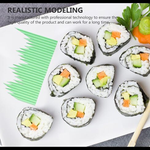 CALLARON 1000pcs Sushi Decoration Grass Sashimi Leaf Stimulation Sushi Grass Hanging Fake Plants Sushi Fake Grass Sushi Fake Green Grass Leaves Decor Micro Resin Accessories Artificial in Kuwait