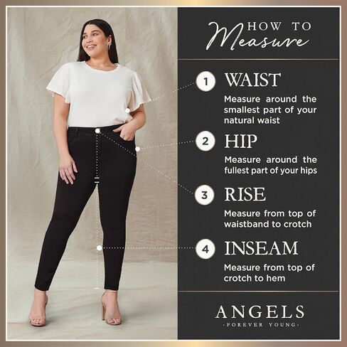 بنطال نسائي Everflex Classic Twill قابل للتحويل مستقيم متوسط ​​الارتفاع للنساء من Angels Forever Young in Kuwait