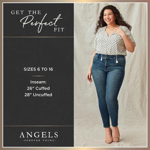 بنطال نسائي Everflex Classic Twill قابل للتحويل مستقيم متوسط ​​الارتفاع للنساء من Angels Forever Young in Kuwait