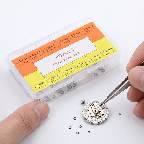 Watch Crown O Rings, 700 Pcs 12 Sizes Rubber Watch Gasket Watchs Seal Washers Watches Repair Tools for Watchmakers Watches Repairing in Saudi Arabia