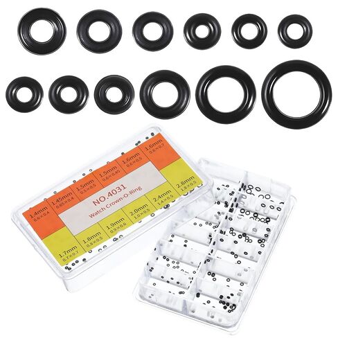 Watch Crown O Rings, 700 Pcs 12 Sizes Rubber Watch Gasket Watchs Seal Washers Watches Repair Tools for Watchmakers Watches Repairing in Saudi Arabia
