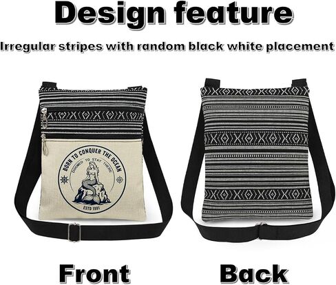 Vintage ESTD 1991 Mermaid Crossbody Bag Born to Conquer The Ocean Nautical Motto with Ship Wheel Adjustable Strap Messenger Bag Purse Sailors Gift Ocean Explorers Christmas Birthday Present in Saudi Arabia