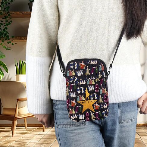 BWWKTOP Alexander Musical Crossbody Bag Alexander Fans Gift Schuyler Sisters Shoulder Bag Theater Music Merch in Kuwait