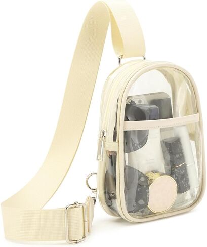 Hiflyer Clear Stadium Bag Clear Bag for Stadium Events Clear Purses Stadium Approved, Sling Bags Stadium Approved Clear Bags | Clear Crossbody Bag in Saudi Arabia