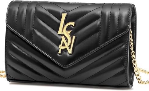 Chrysansmile Envelope Clutch Purses for Women Genuine Leather Crossbody Bags Fashion Quilted Womens Handbags with Chain in Saudi Arabia