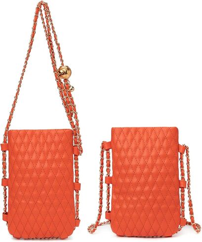 myfriday Woven Faux Leather Crossbody Phone Bag for Women, Small Sling Shoulder Purse Trendy Summer Bag with Buckle Closure in Saudi Arabia