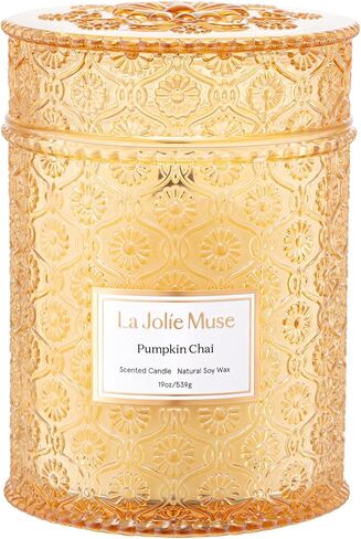 LA JOLIE MUSE Santal Rosé Scented Candles for Home, Natural Soy 2-Wick 12oz | Large Jar Luxury Candle, Clean Non Toxic, Gifts for Women, Decorative Pink Candles, Pretty Floral Candle, Sandalwood Rose in Saudi Arabia